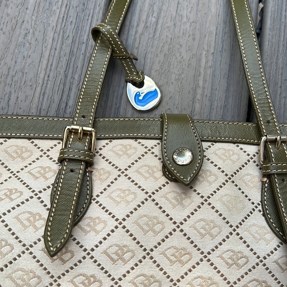 Dooney & Bourke Bags Dooney And Bourke Purse Tote Bag Green And Tan